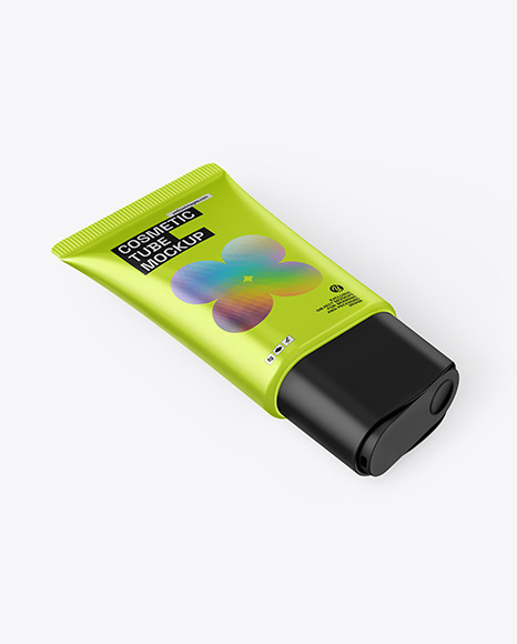 Metallic Cosmetic Tube Mockup - Tube mockups