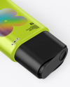 Metallic Cosmetic Tube Mockup Metallic Cosmetic Tube Mockup