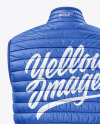 Glossy Nylon Down Vest Mockup