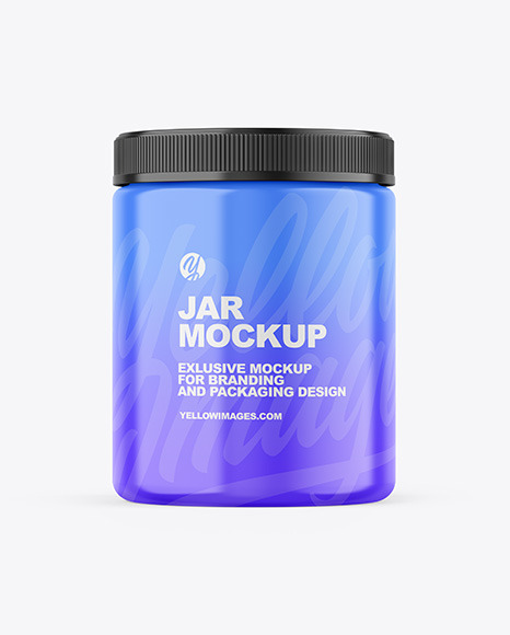 Glossy Jar Mockup - Jar mockup