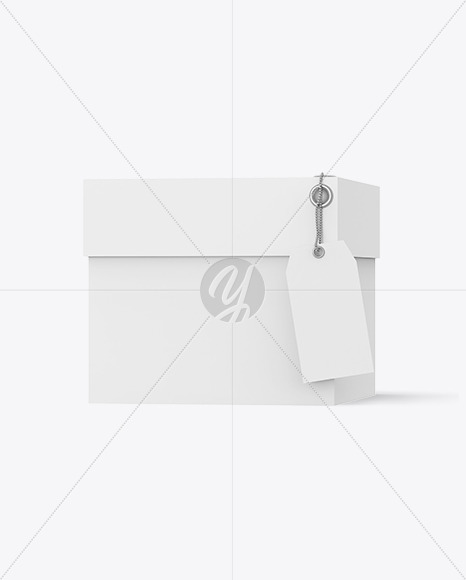 Paper Box with Label Mockup