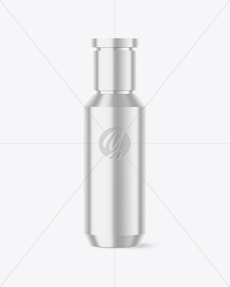 Metallic Cosmetic Bottle Mockup