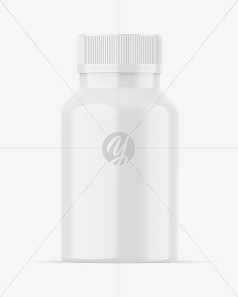 Glossy Pills Jar Mockup