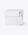 Paper Box with Label Mockup