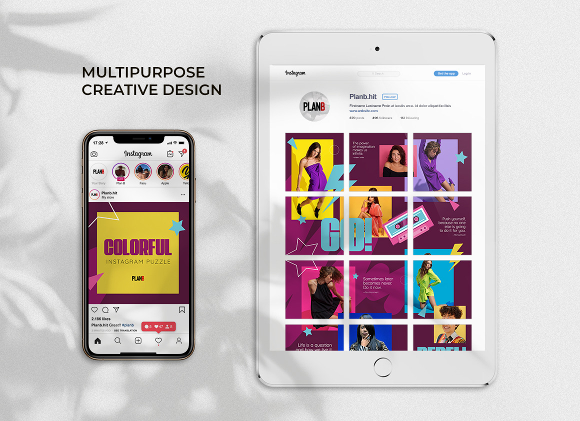 Colorful - Social Media Instagram Puzzle Feed Colorful - Social Media Instagram Puzzle Feed