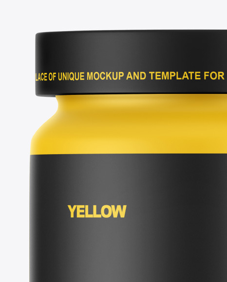 Matte Food Jar Mockup