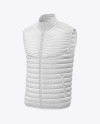 Matte Nylon Down Vest Mockup