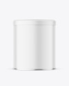 Round Tin Can w/ Matte Finish Mockup