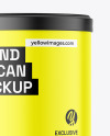 Round Tin Can w/ Matte Finish Mockup