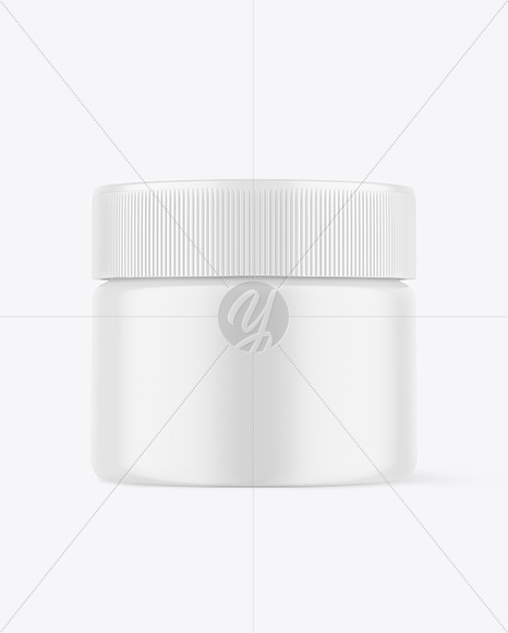 Matte Cosmetic Jar Mockup