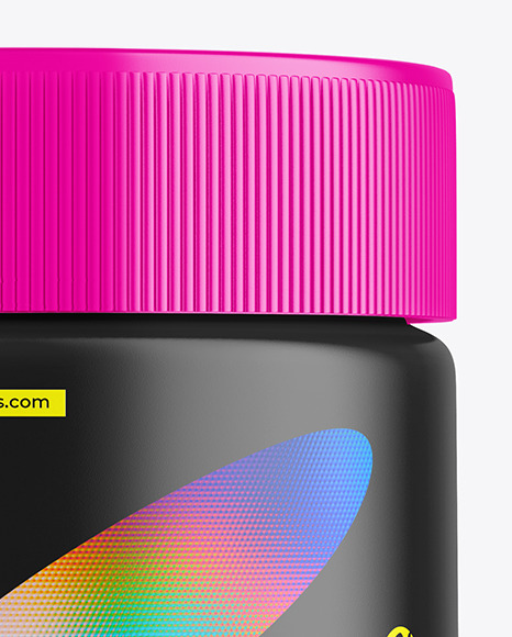 Matte Cosmetic Jar Mockup