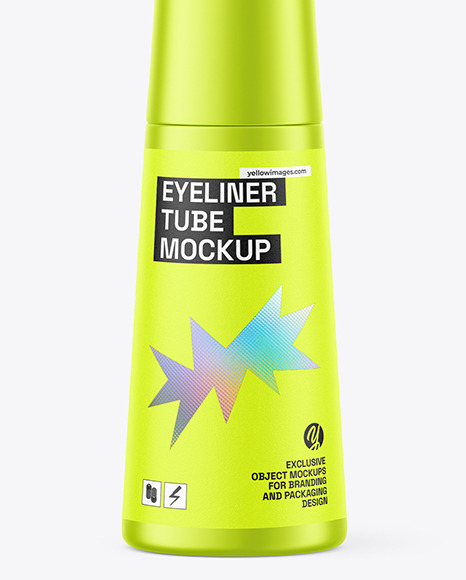 Metallic Eyeliner Tube Mockup