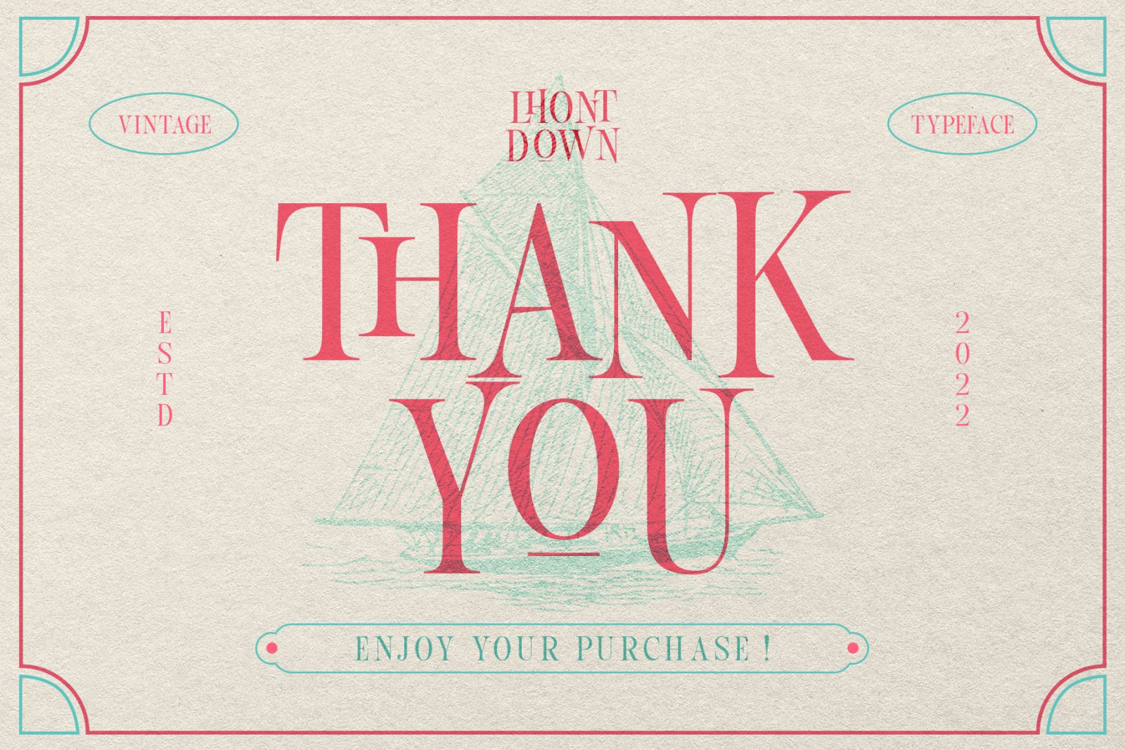 Lhont Down Typeface Lhont Down Typeface