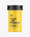 Matte Pills Jar Mockup