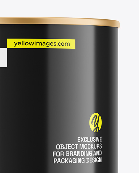 Glossy Paint Can Mockup