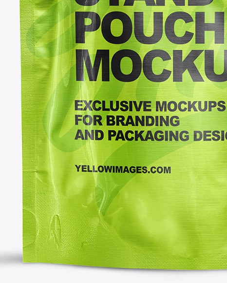 Metallic Stand-up Pouch Mockup