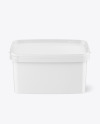 Matte Plastic Bucket Mockup