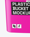 Matte Plastic Bucket Mockup