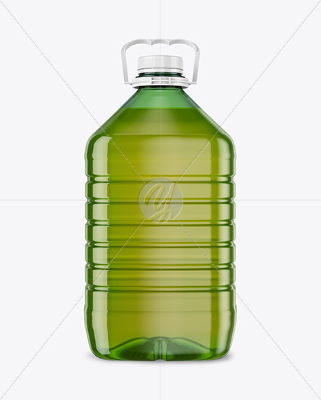 Green Oil Bottle Mockup