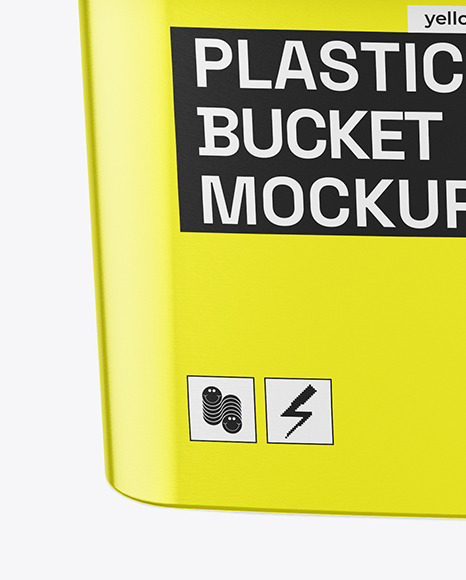 Metallic Bucket Mockup