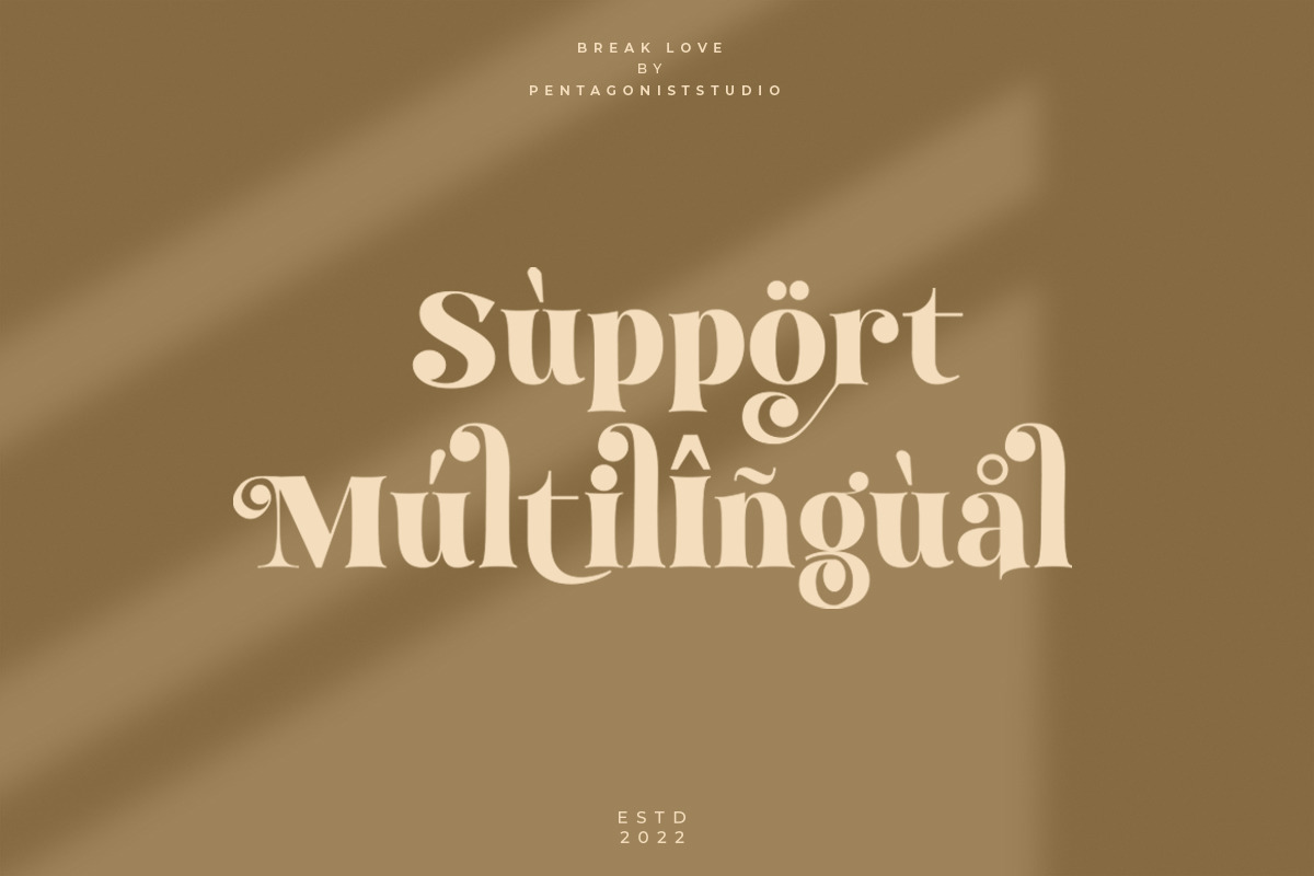 Break Love | Classy Retro Font Break Love | Classy Retro Font