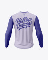 Long Sleeve T-Shirt Mockup - Back Side View