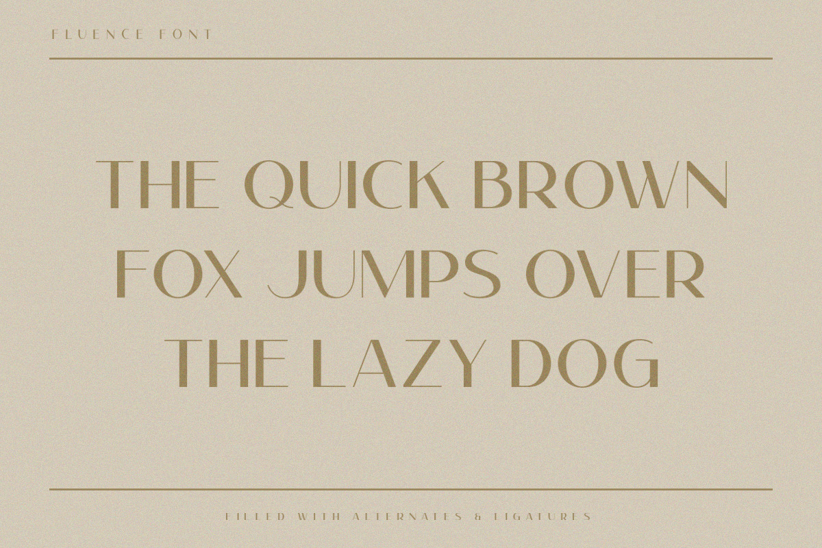 Fluence | Elegant Modern Sans Font Fluence | Elegant Modern Sans Font