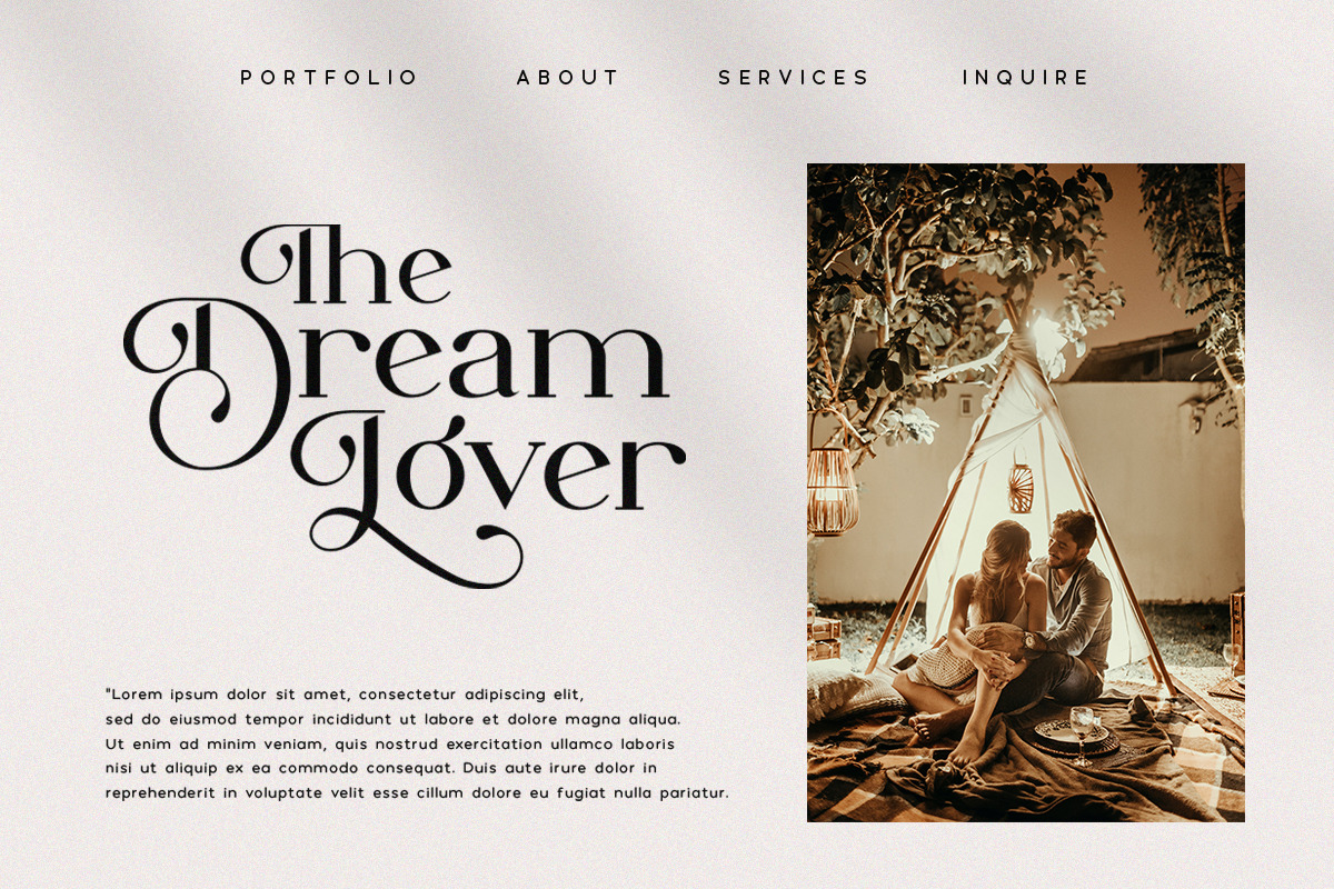 The Dough | Luxury Style Serif Font The Dough | Luxury Style Serif Font