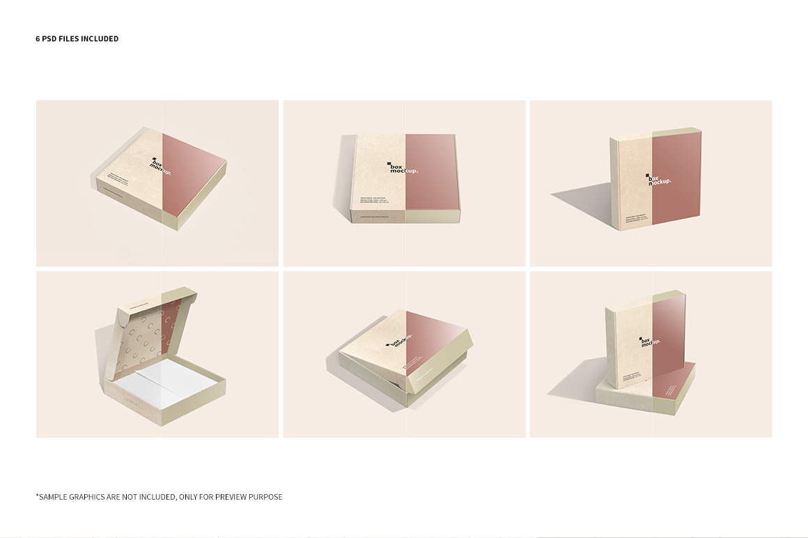 Mailing Box Packaging Mockups V1