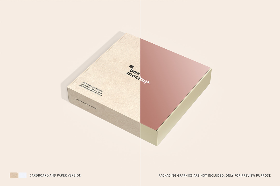 Mailing Box Packaging Mockups V1