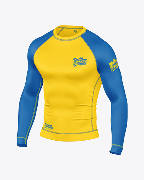 Long Sleeve Compression T-Shirt Mockup