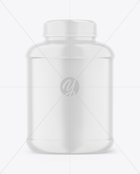 Glossy Protein Jar Mockup