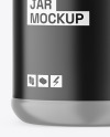 Glossy Protein Jar Mockup