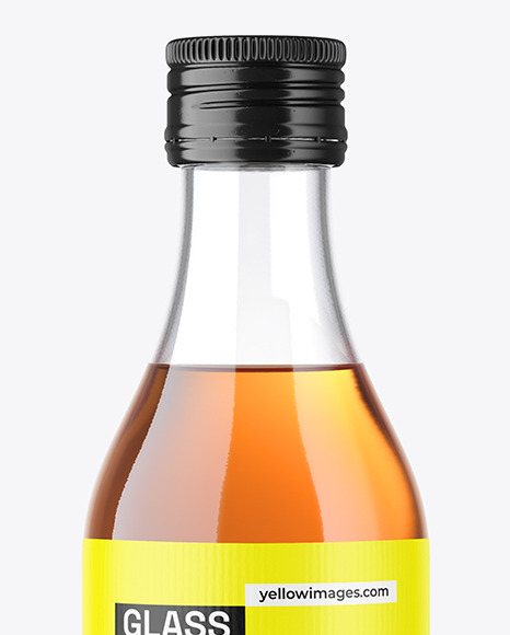 50ml Clear Glass Whiskey Bottle Mockup