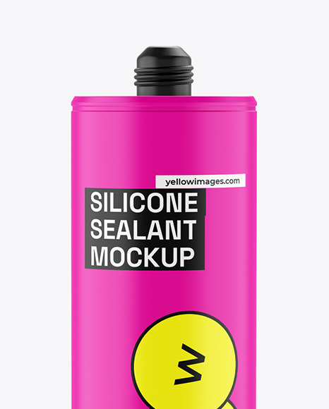 Matte Silicone Sealant Tube Mockup - Free Download Images High Quality