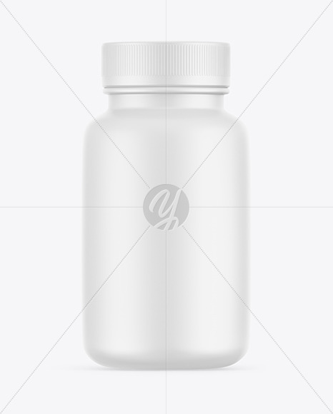 Matte Pills Jar Mockup