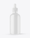 Glossy Plastic Dropper Bottle Mockup