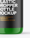 Glossy Plastic Dropper Bottle Mockup