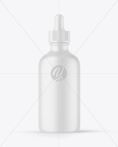 Matte Plastic Dropper Bottle Mockup