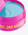 Matte Cosmetic Jar w/ Patches Mockup