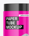 Opened Glossy Textured Tube Mockup