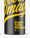 Matte Dropper Bottle w/ Paper Tube Mockup