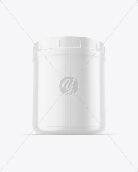 Glossy Protein Jar Mockup