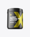 Glossy Protein Jar Mockup