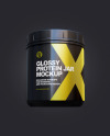 Glossy Protein Jar Mockup