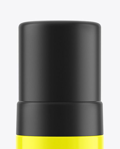 Glossy Cosmetic Bottle with Pump Mockup