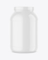 Glossy Nutrition Jar Mockup Glossy Nutrition Jar Mockup