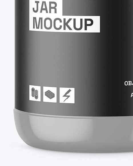 Glossy Nutrition Jar Mockup Glossy Nutrition Jar Mockup