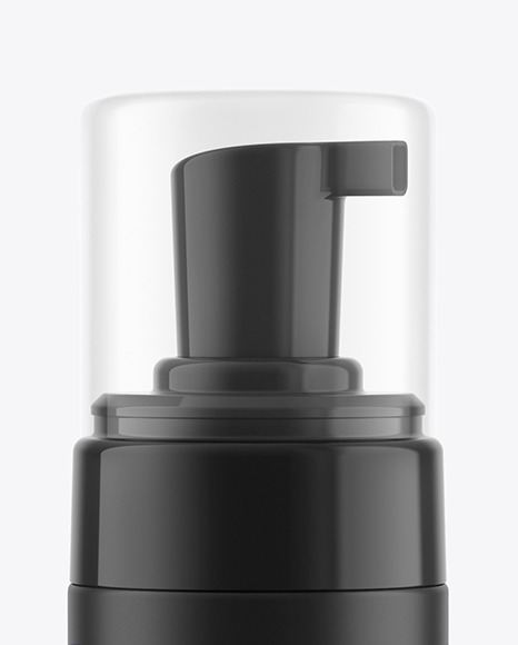 Matte Cosmetic Bottle with Pump Mockup