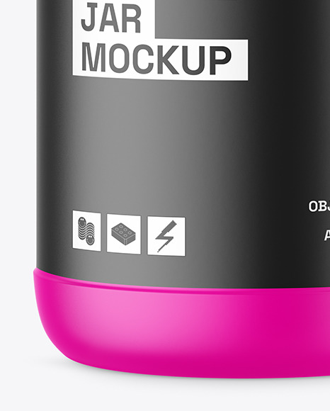 Matte Nutrition Jar Mockup